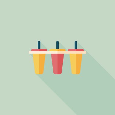 Uzun Gölge, eps10 ile mutfak eşyaları Buz yapıcı düz simgesi