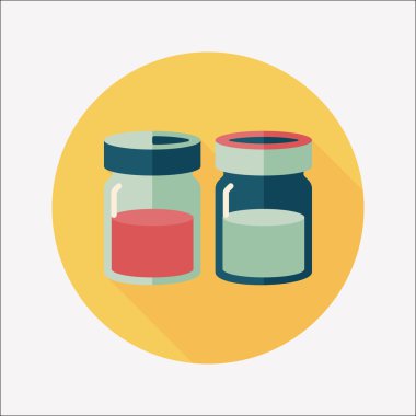 Uzun Gölge, eps10 ile mutfak eşyaları sosu şişe düz simgesi