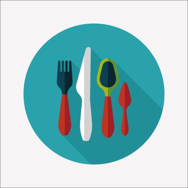 Uzun Gölge, eps10 sofra düz simgesiyle