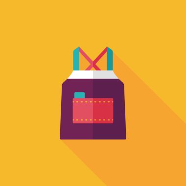 Uzun Gölge, eps10 ile mutfak önlük düz simgesi