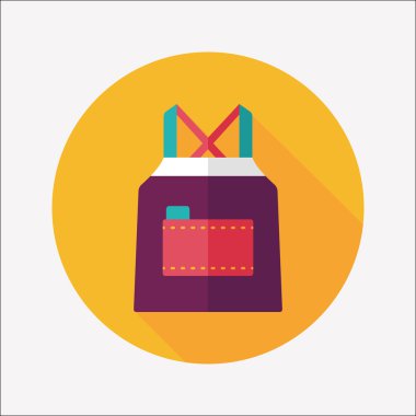 Uzun Gölge, eps10 ile mutfak önlük düz simgesi