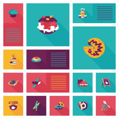 kahve düz UI arka plan ayarlamak, eps10