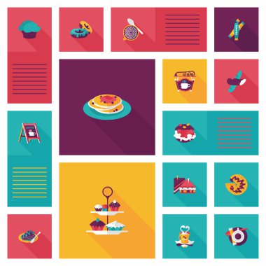 kahve düz UI arka plan ayarlamak, eps10