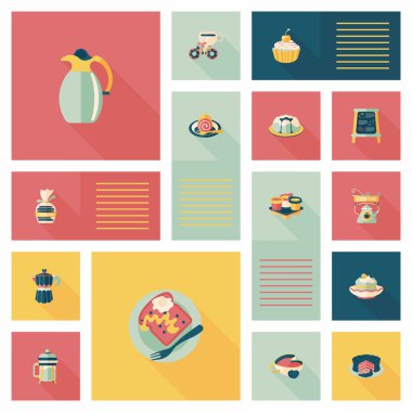 kahve düz UI arka plan ayarlamak, eps10