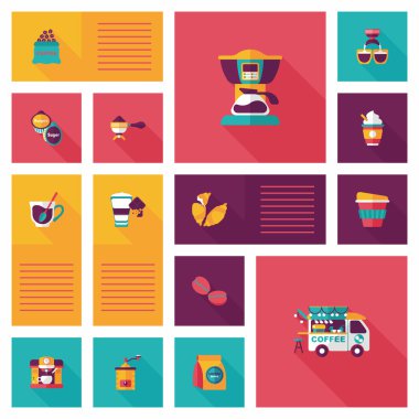 kahve düz UI arka plan ayarlamak, eps10