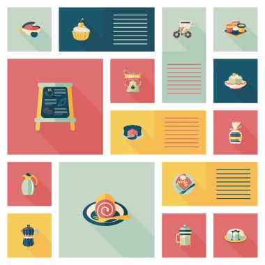 kahve düz UI arka plan ayarlamak, eps10