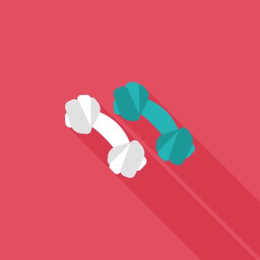 Uzun Gölge, eps10 ile evde beslenen hayvan kemik düz simgesi