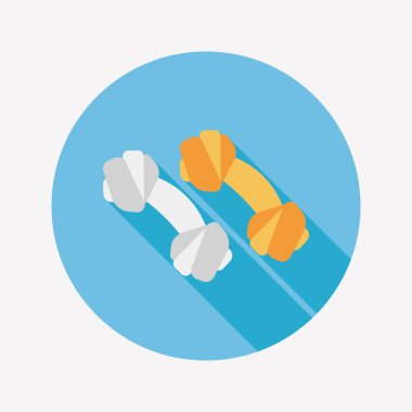 Uzun Gölge, eps10 ile evde beslenen hayvan kemik düz simgesi