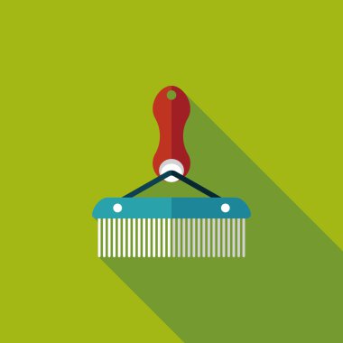 Uzun Gölge, eps10 ile evde beslenen hayvan köpek fırça düz simgesi