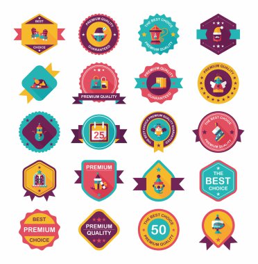 Noel kartı afiş tasarım düz arka plan hazır, eps10