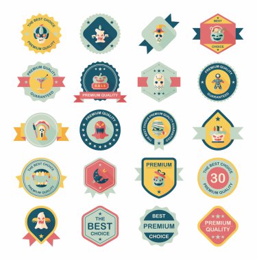 Cadılar Bayramı kartı afiş tasarım düz arka plan hazır, eps10