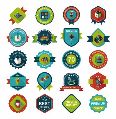 Bebek rozet afiş tasarım düz arka plan ayarlamak, eps10