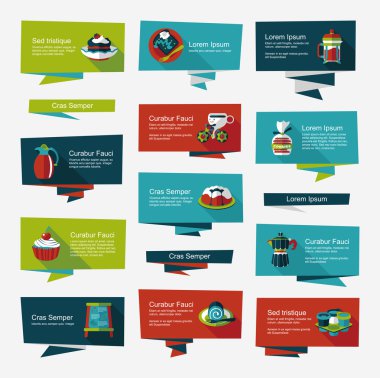 Kahve düz afiş arka plan ayarlamak, eps10