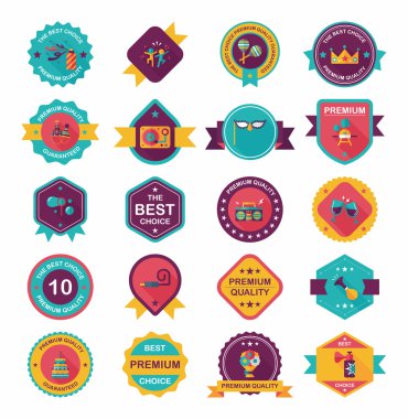 Doğum günü kartı afiş tasarım düz arka plan hazır, eps10