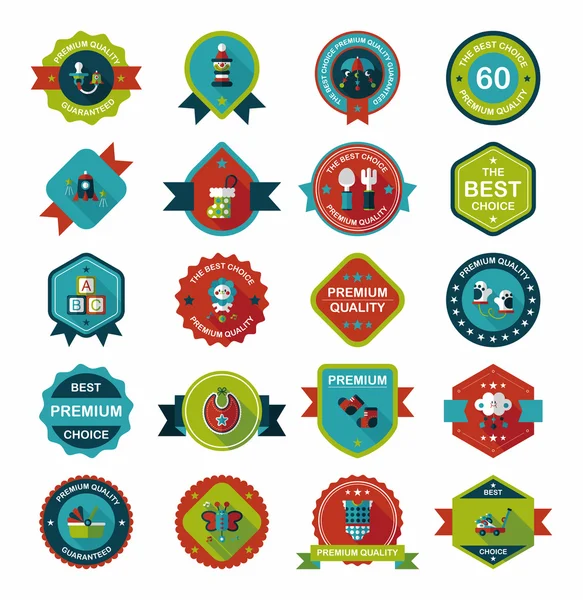 Bebek rozet afiş tasarım düz arka plan ayarlamak, eps10