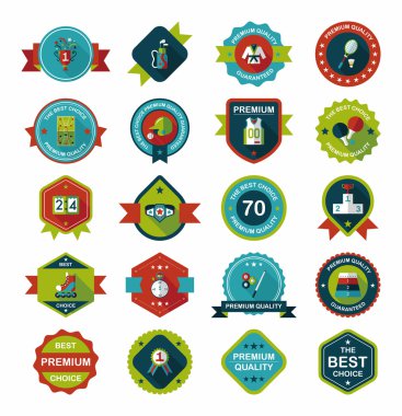 Spor rozet düz afiş tasarım arka plan ayarlamak, eps10