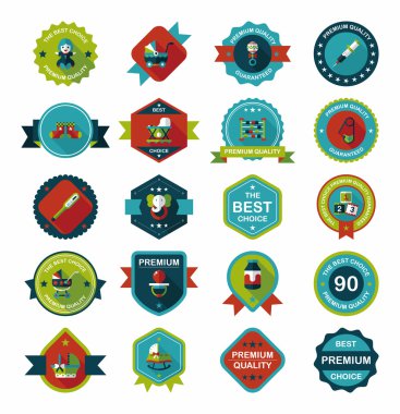 Bebek rozet afiş tasarım düz arka plan ayarlamak, eps10