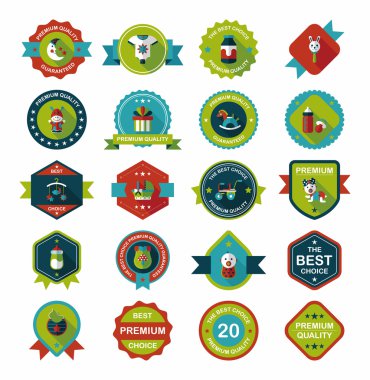 Bebek rozet afiş tasarım düz arka plan ayarlamak, eps10