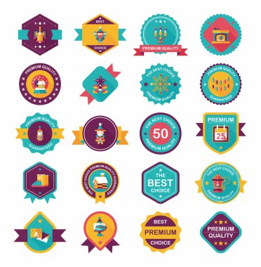 Noel kartı afiş tasarım düz arka plan hazır, eps10