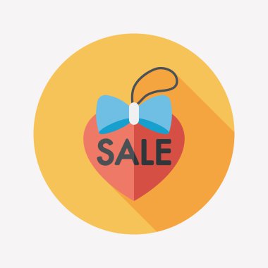 Uzun Gölge, eps10 ile Sevgililer Günü Satılık düz simgesi