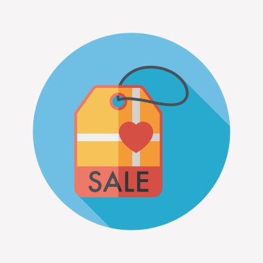 Uzun Gölge, eps10 ile Sevgililer Günü Satılık düz simgesi