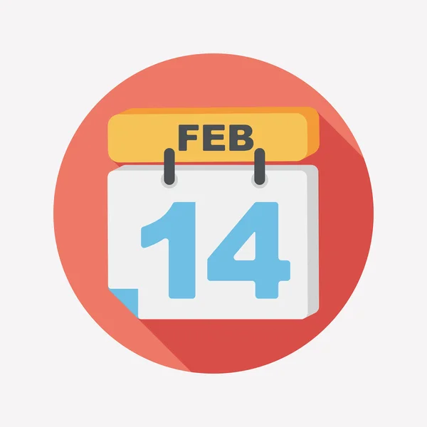 Flat, icon, illustration, shadow, vector, february, valentine, r — Stock Vector