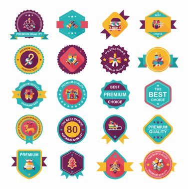 Noel kartı afiş tasarım düz arka plan hazır, eps10