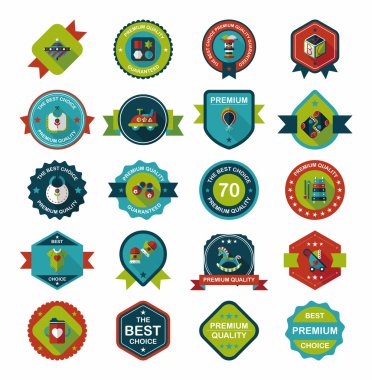 Bebek rozet afiş tasarım düz arka plan ayarlamak, eps10