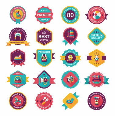 Bebek rozet afiş tasarım düz arka plan ayarlamak, eps10