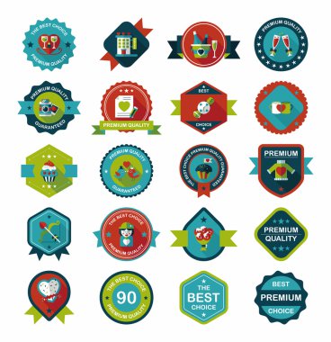 Sevgililer günü afiş düz tasarım backgrouns hazır, eps10