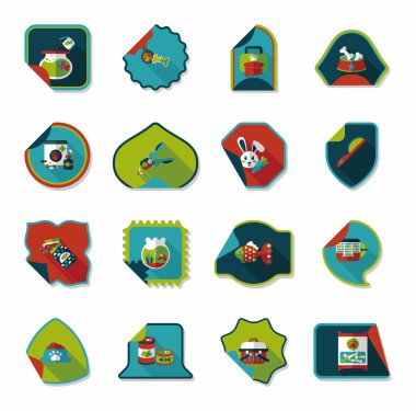 Valentinesets gün UI düz tasarım arka plan ayarlamak, eps10