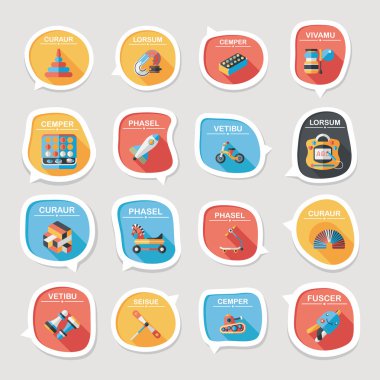 Valentinesets gün UI düz tasarım arka plan ayarlamak, eps10