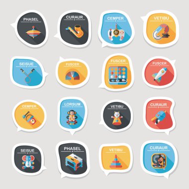 Valentinesets gün UI düz tasarım arka plan ayarlamak, eps10