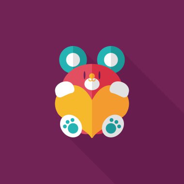 Sevgililer günü etiketi afiş düz tasarım arka plan ayarlamak, eps10