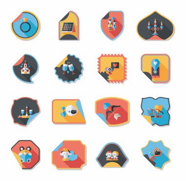 Sevgililer günü etiketi afiş düz tasarım arka plan ayarlamak, eps10