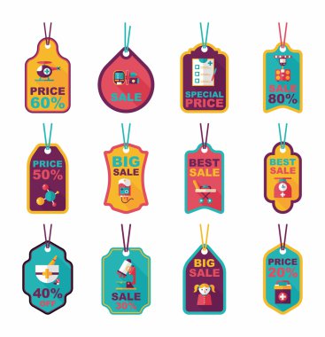 Hastane etiketi düz afiş arka plan ayarlamak, eps10