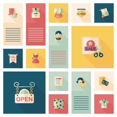 alışveriş düz app kullanıcı arabirimi arka plan, eps10