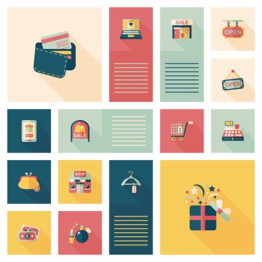 alışveriş düz app kullanıcı arabirimi arka plan, eps10