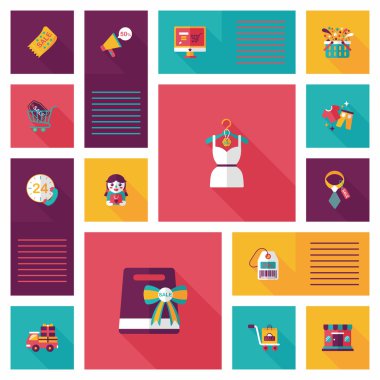 alışveriş düz app kullanıcı arabirimi arka plan, eps10