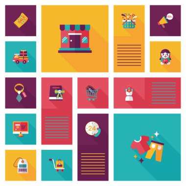 alışveriş düz app kullanıcı arabirimi arka plan, eps10
