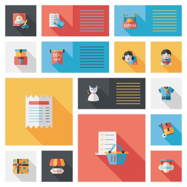 alışveriş düz app kullanıcı arabirimi arka plan, eps10