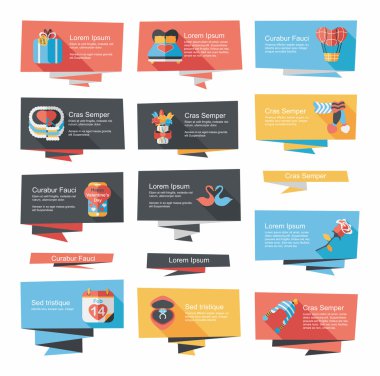 alışveriş etiket afiş düz tasarım arka plan ayarlamak, eps10