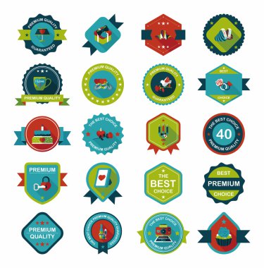 alışveriş etiket afiş düz tasarım arka plan ayarlamak, eps10