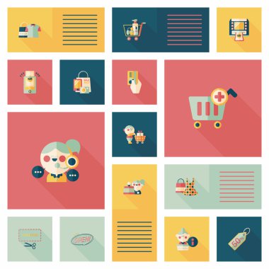 alışveriş düz app kullanıcı arabirimi arka plan, eps10
