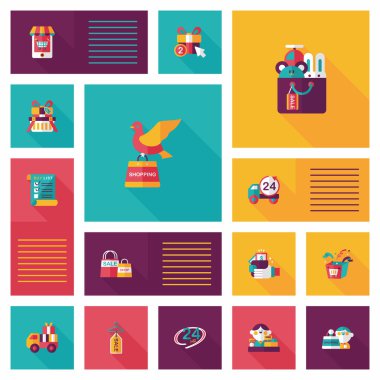 alışveriş düz app kullanıcı arabirimi arka plan, eps10