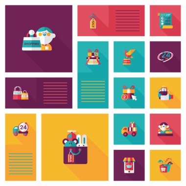 alışveriş düz app kullanıcı arabirimi arka plan, eps10