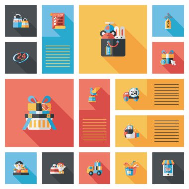 alışveriş düz app kullanıcı arabirimi arka plan, eps10