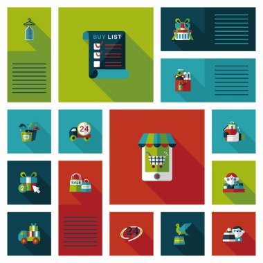 alışveriş düz app kullanıcı arabirimi arka plan, eps10