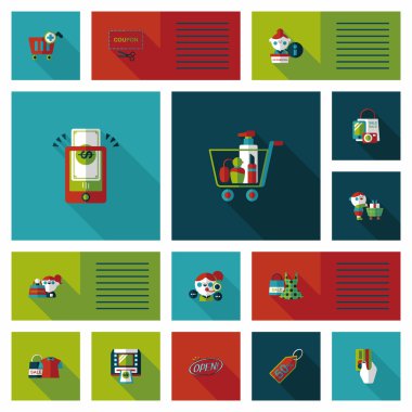 alışveriş düz app kullanıcı arabirimi arka plan, eps10