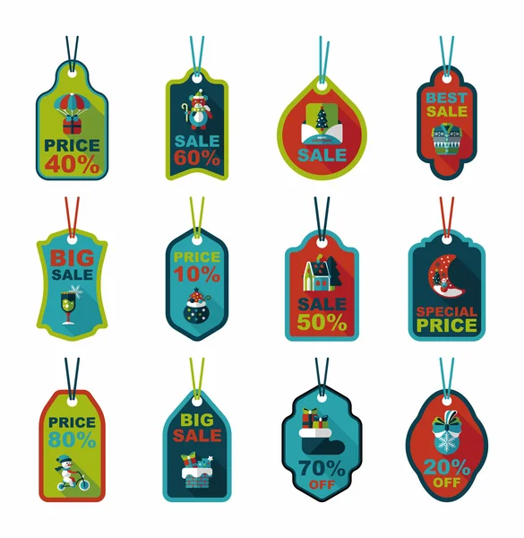 Noel etiketi düz afiş seti, eps10